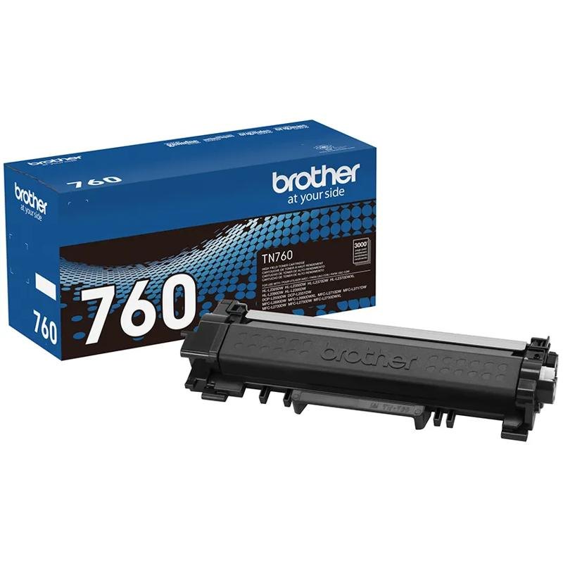 Tóner Brother TN-760 Negro Original de Alto Rendimiento